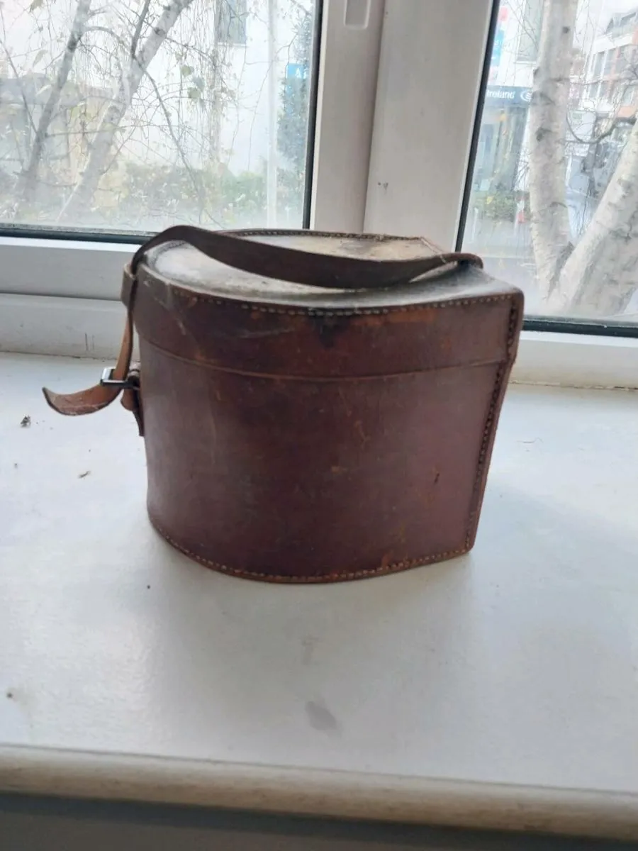 Vintage Leather Storage Case – Rustic, Antique Sty - Image 1