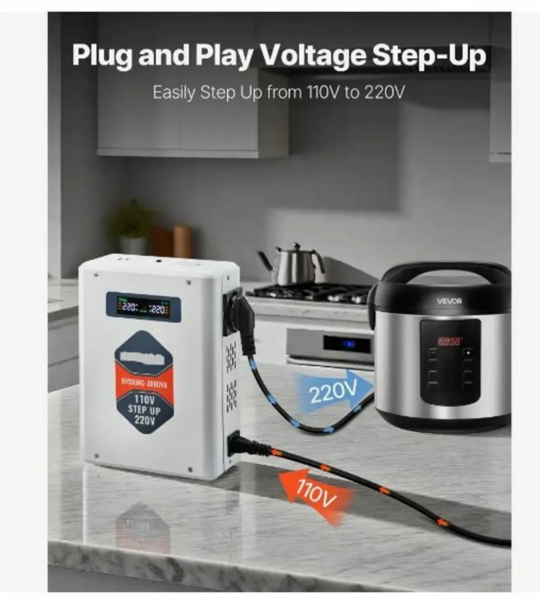 Step Up Voltage Converter, 3000VA - Image 3