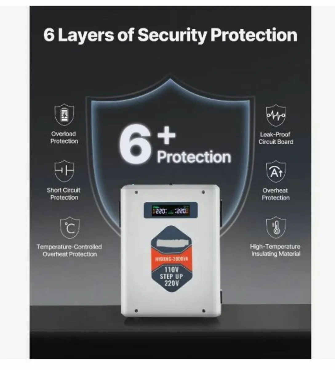 Step Up Voltage Converter, 3000VA - Image 4