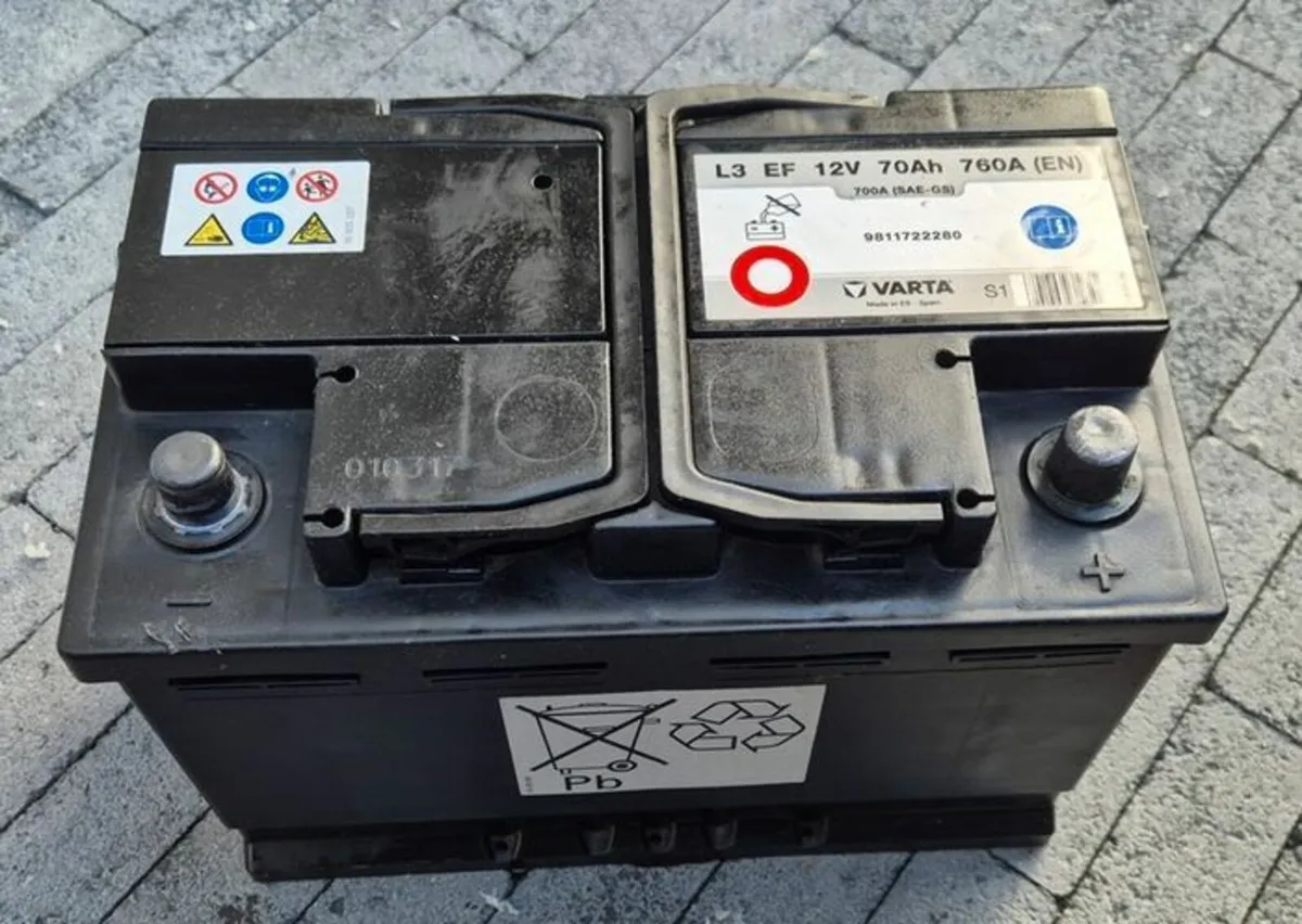 Varta Car battery 12V, 70Ah, 760A. - Image 2