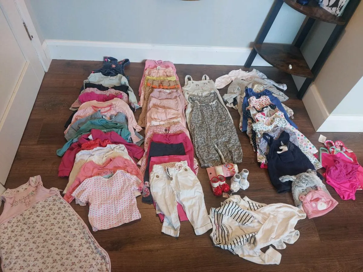 Girls Clothes Bundle 6 to 9 mths - Image 1