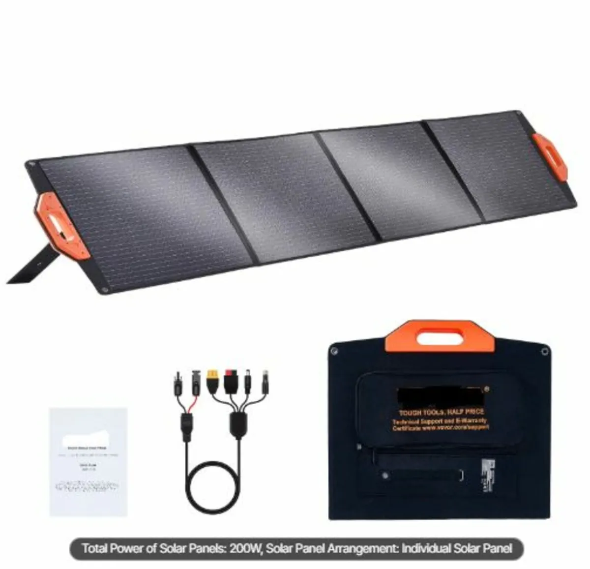 Portable Monocrystalline Solar Panel,200WFoldable - Image 1