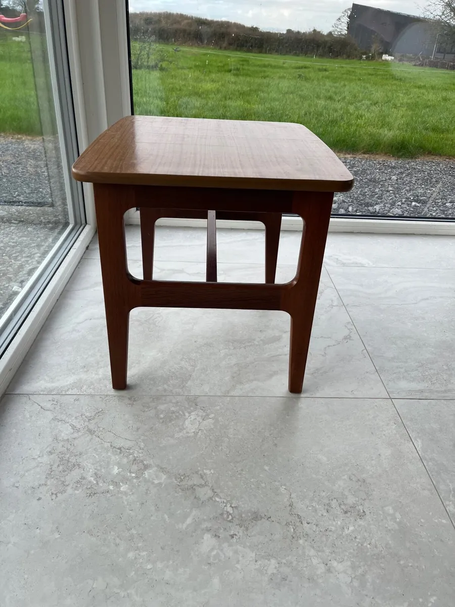 Mid-century Schreiber teak small table - Image 2
