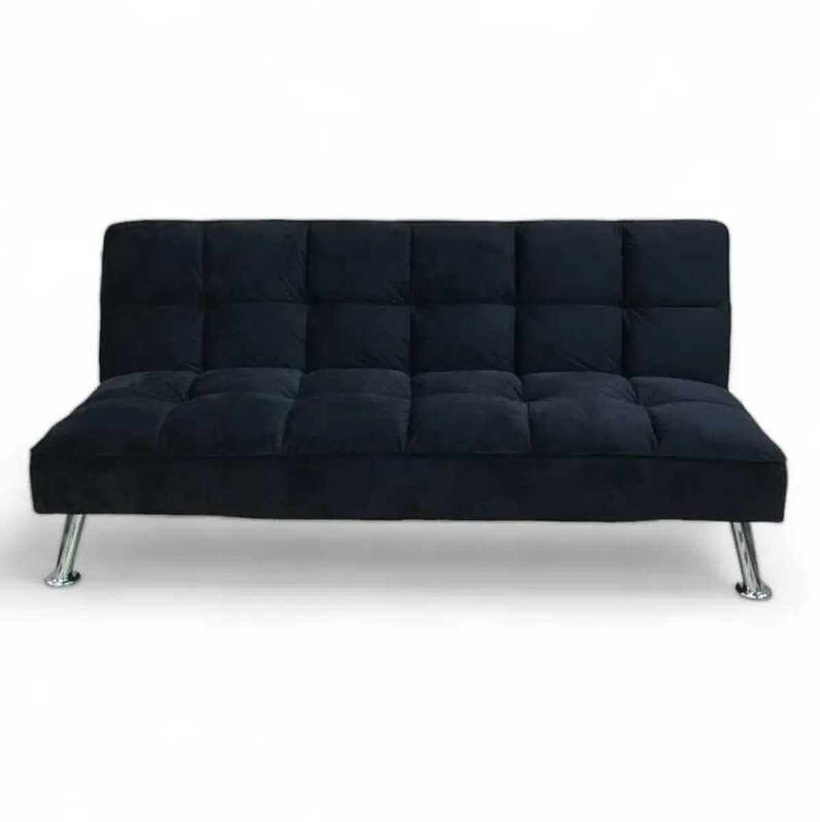 Black Folding 3 Seater Fabric Sofa Bed - Perfect Christmas Deal! - Image 3