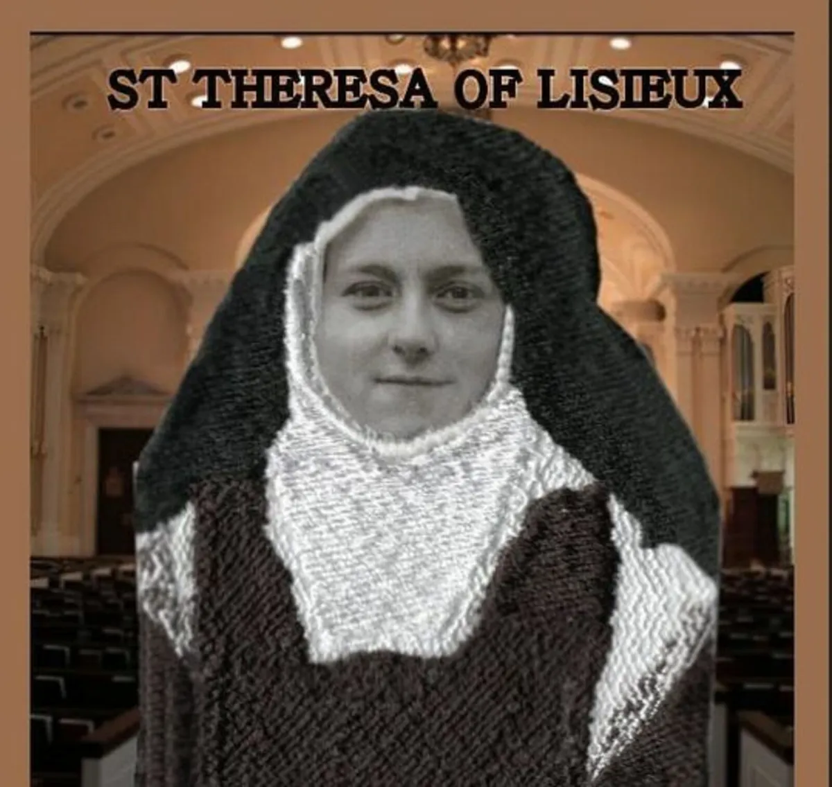 Embroidered Picture of St Theresa of Lesiuex - Image 1