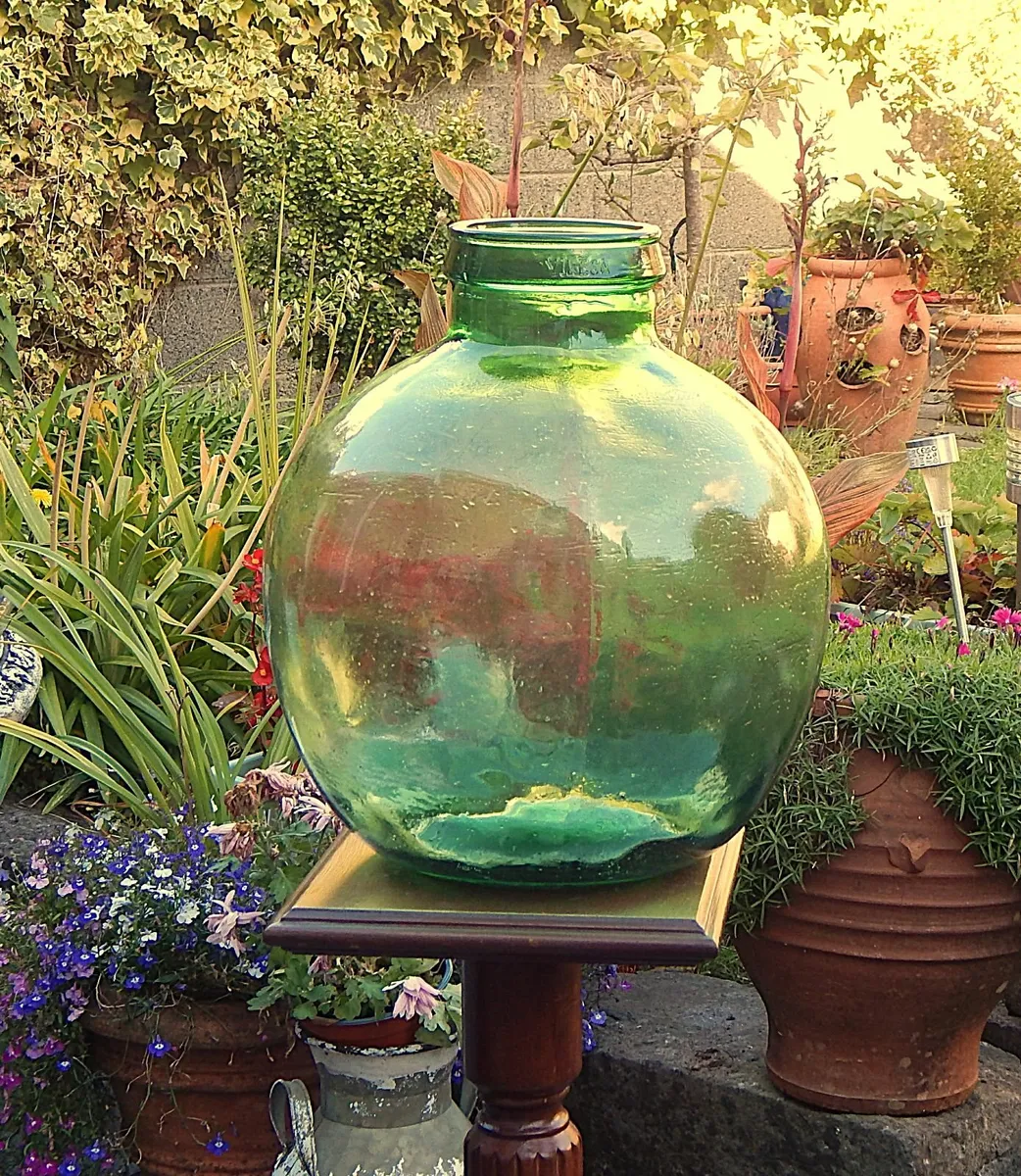 Large Vintage Viresa Glass Bottle/Demijohn c1970s - Image 1
