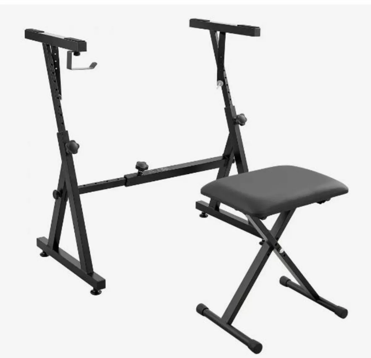 Piano Keyboard Stand and Bench Set - Image 1