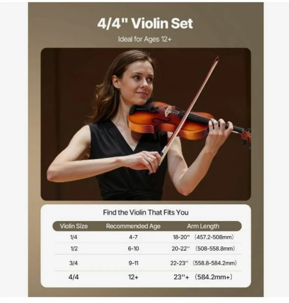 Violin 355mm Full Size for Adults - Image 4