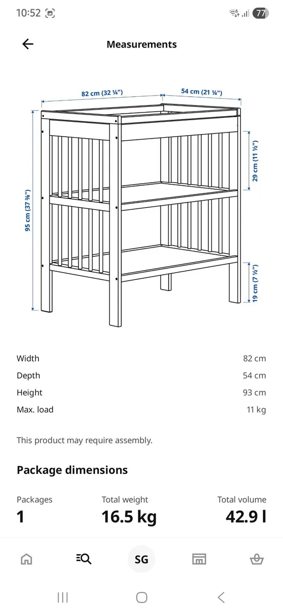 Baby Changing Table - Image 2