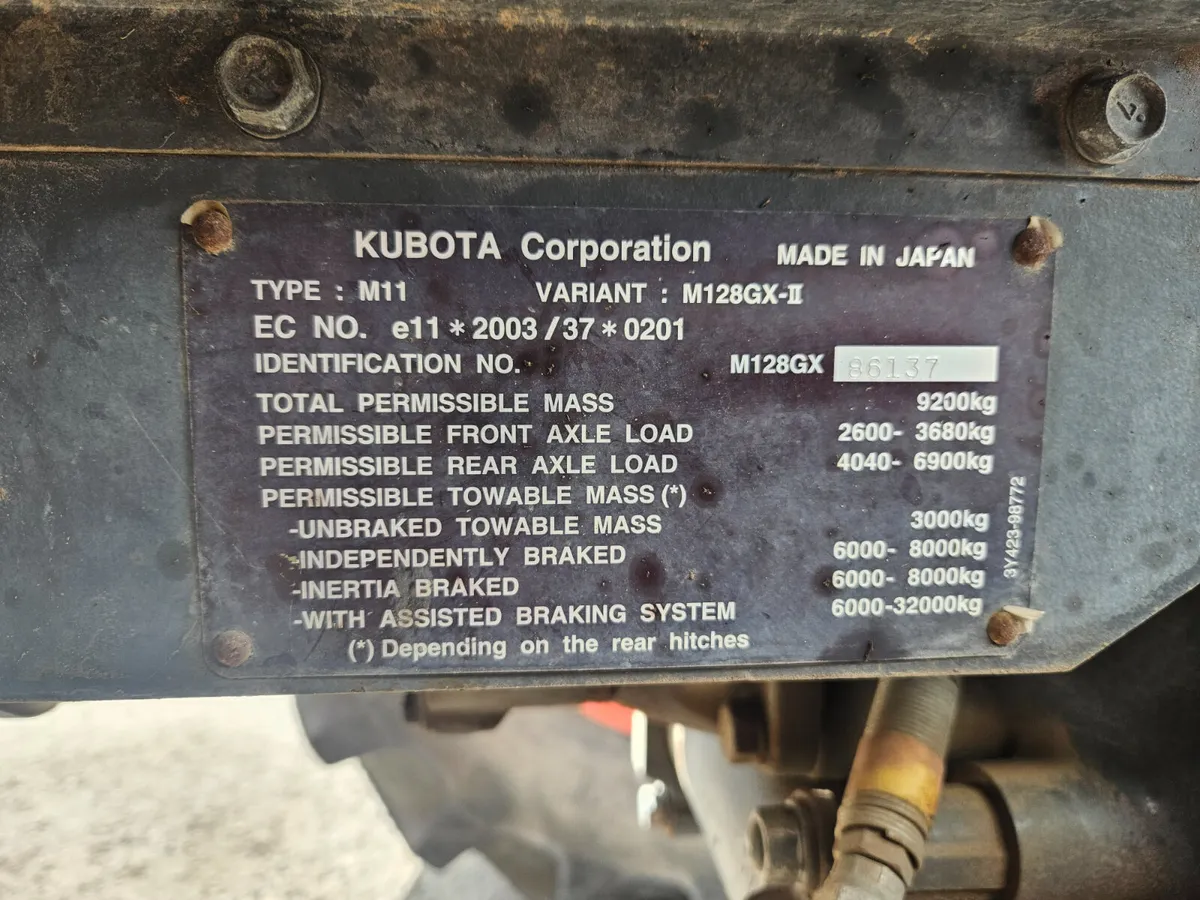 Kubota M128gx - Image 3