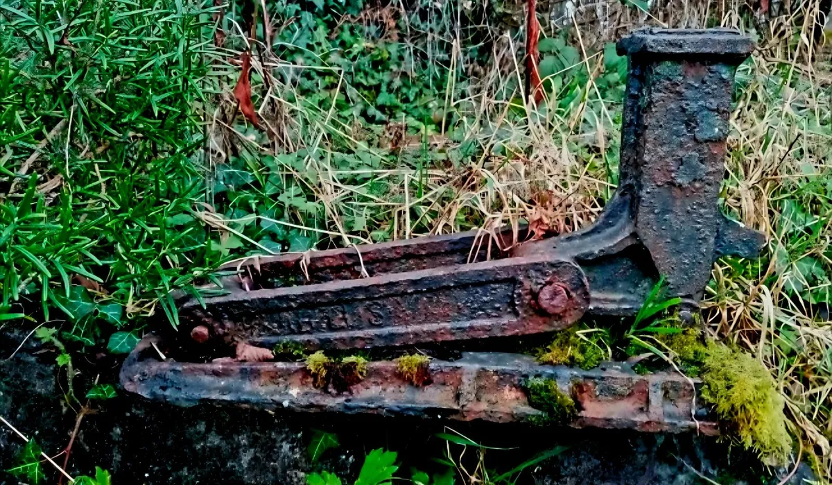 Antique Cast Iron Railway Point Lever - 1890s - Image 3