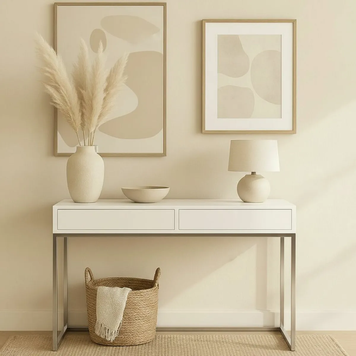 Modern Console Tables Sleek Storage for Hallway - Image 3