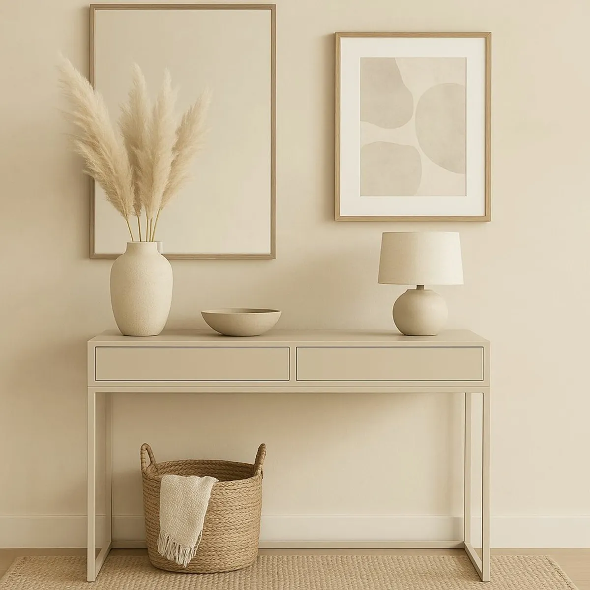 Modern Console Tables Sleek Storage for Hallway - Image 1