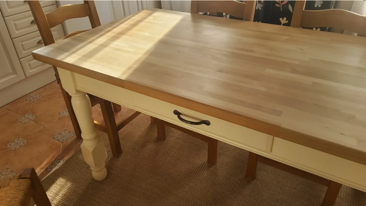 Dining Table and Six Chairs - Image 3