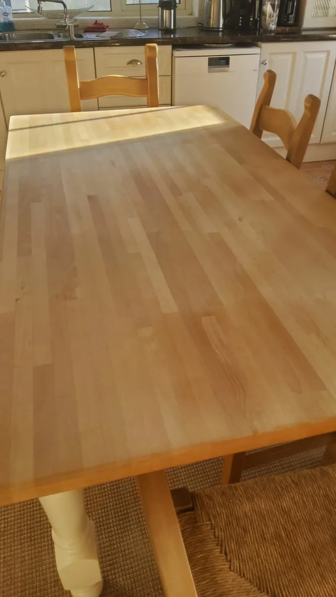 Dining Table and Six Chairs - Image 4