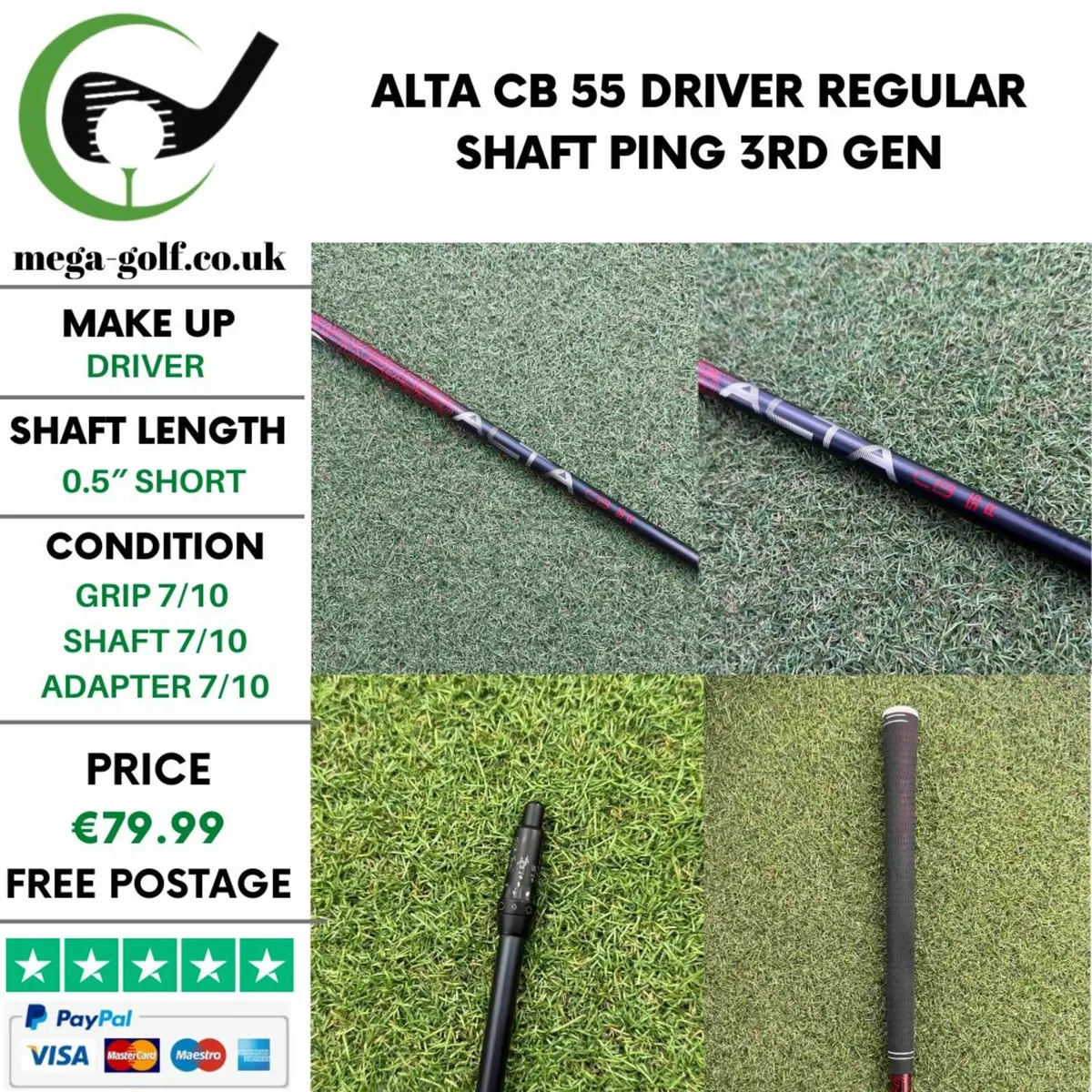 Alta CB 55 Driver Regular Shaft / Ping 3rd Gen - Image 1