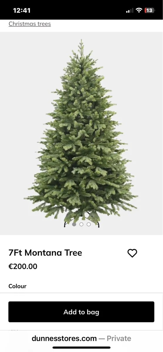 Dunnes stores Vermont tree 7 ft - Image 2