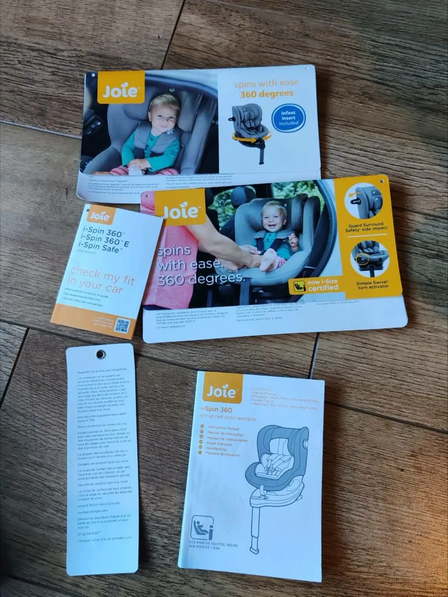2 x Joie I Spin 360 rotation car seats - Image 4