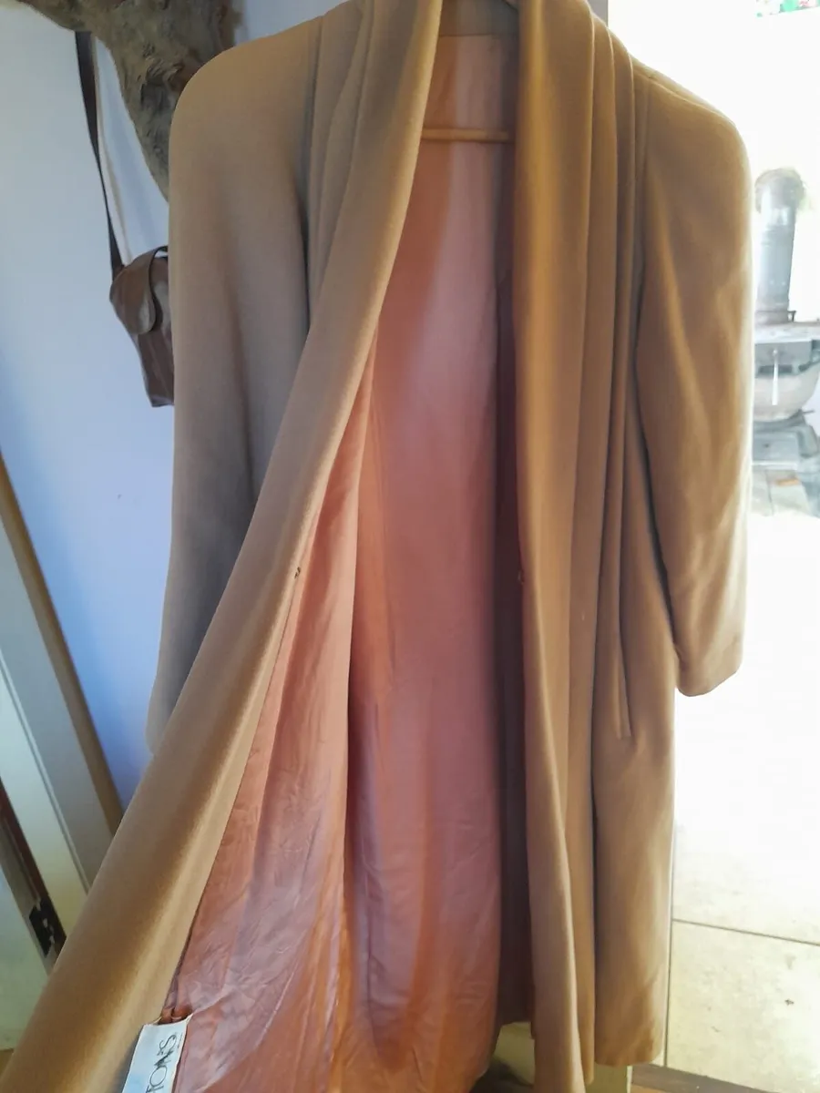 Vintage cashmere & wool coat size small 6/8 - Image 2