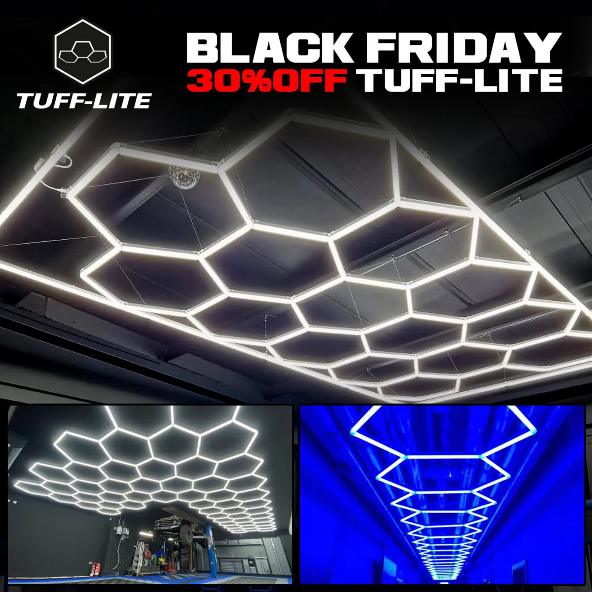 LED HEX LIGHT FOR GARAGE SHOWROOM SALON BARBER GYM - Image 2