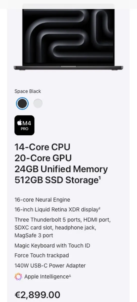 Apple MacBook Pro 16in M4 - Image 2