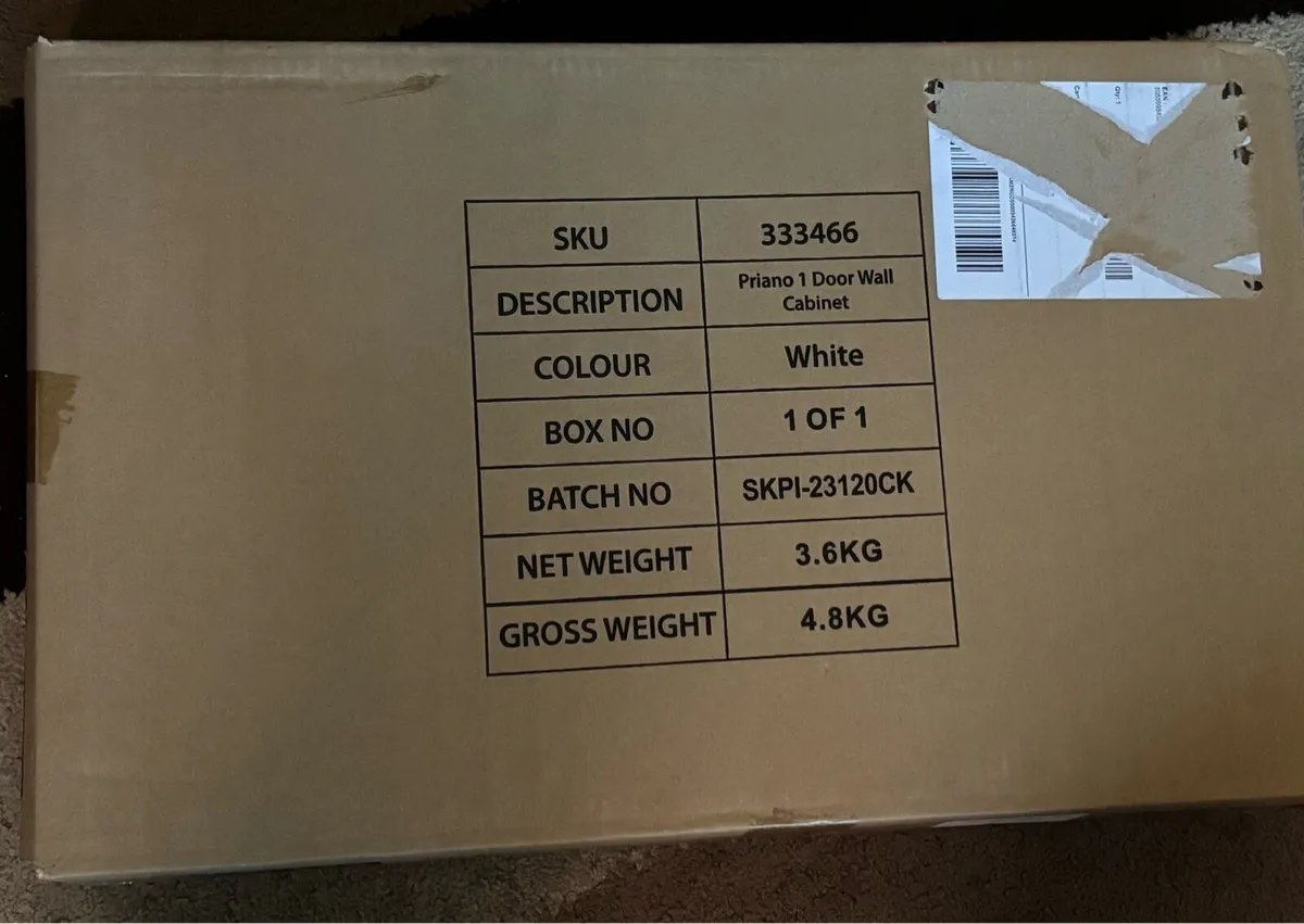 Bath Vida prison 1 door cabinet - Image 4