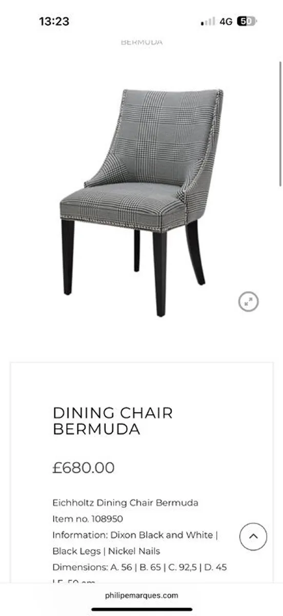 Stunning Eichholtz Dining table & Chairs - Image 4