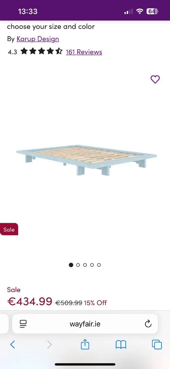 Karup Japan Bed Brand New - Image 3