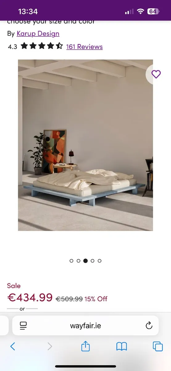 Karup Japan Bed Brand New - Image 1