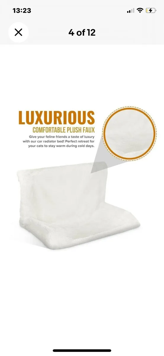 Cat Hanging Radiator Bed Hammock Fleece NEW - Image 3