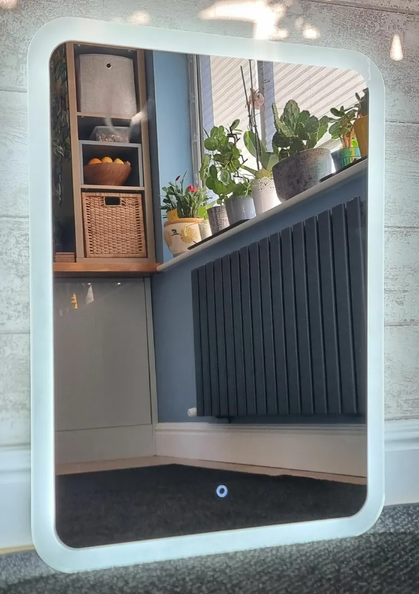 LED Bathroom Mirror Ensuie Bluetooth Speakers - Image 1