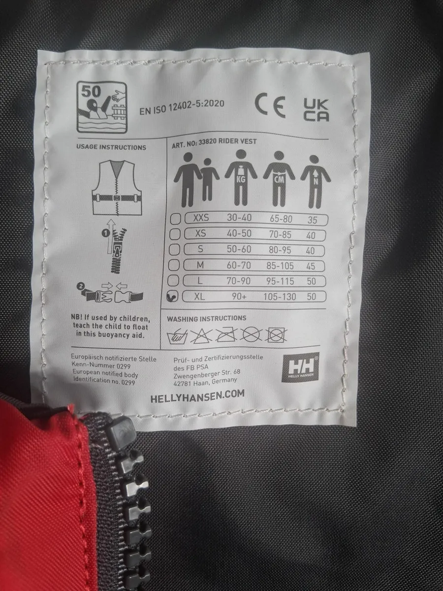 HELLY HANSEN FLOATATION JACKET - Image 1