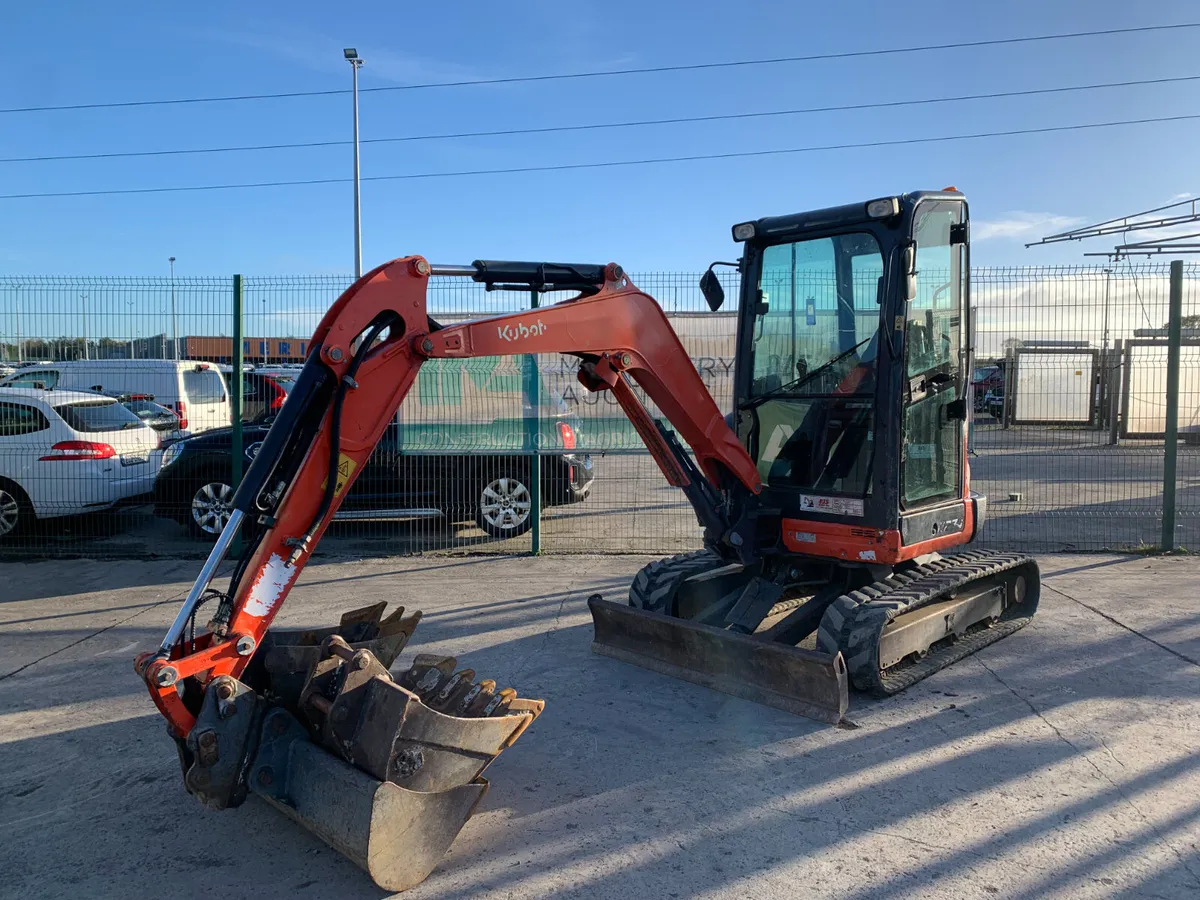 2019 KUBOTA U27-4 ZERO TAIL C/W 3 X BUCKETS - Image 1