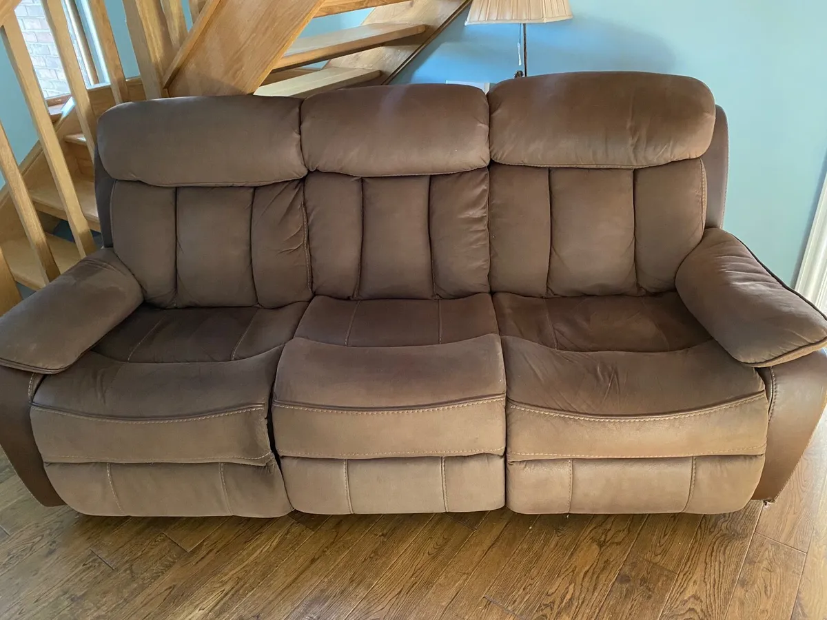 Sofa 3Seater Recliner (Manual) - Image 1