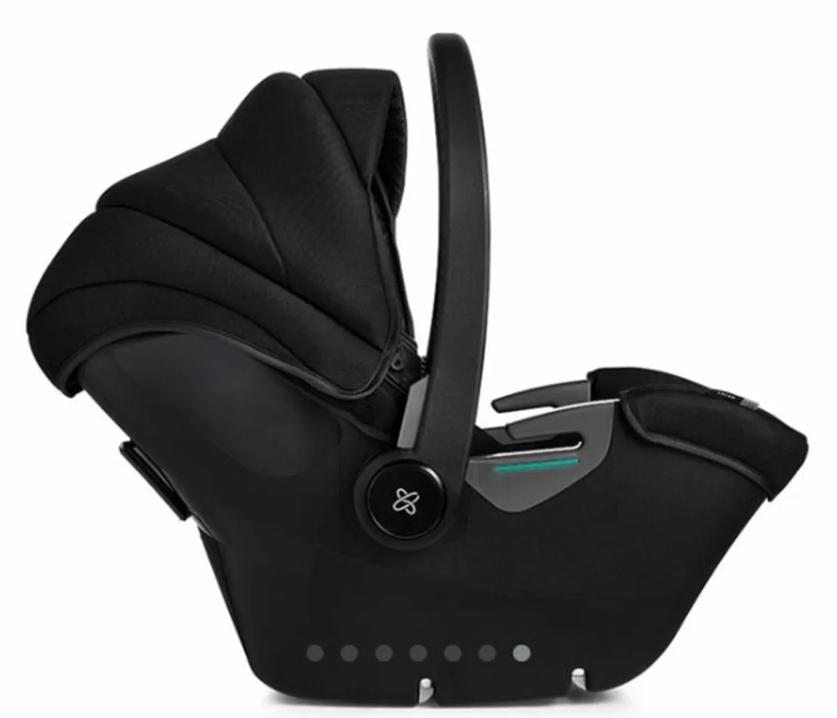 Silver Cross baby carrier, rain cover, base & cot - Image 3