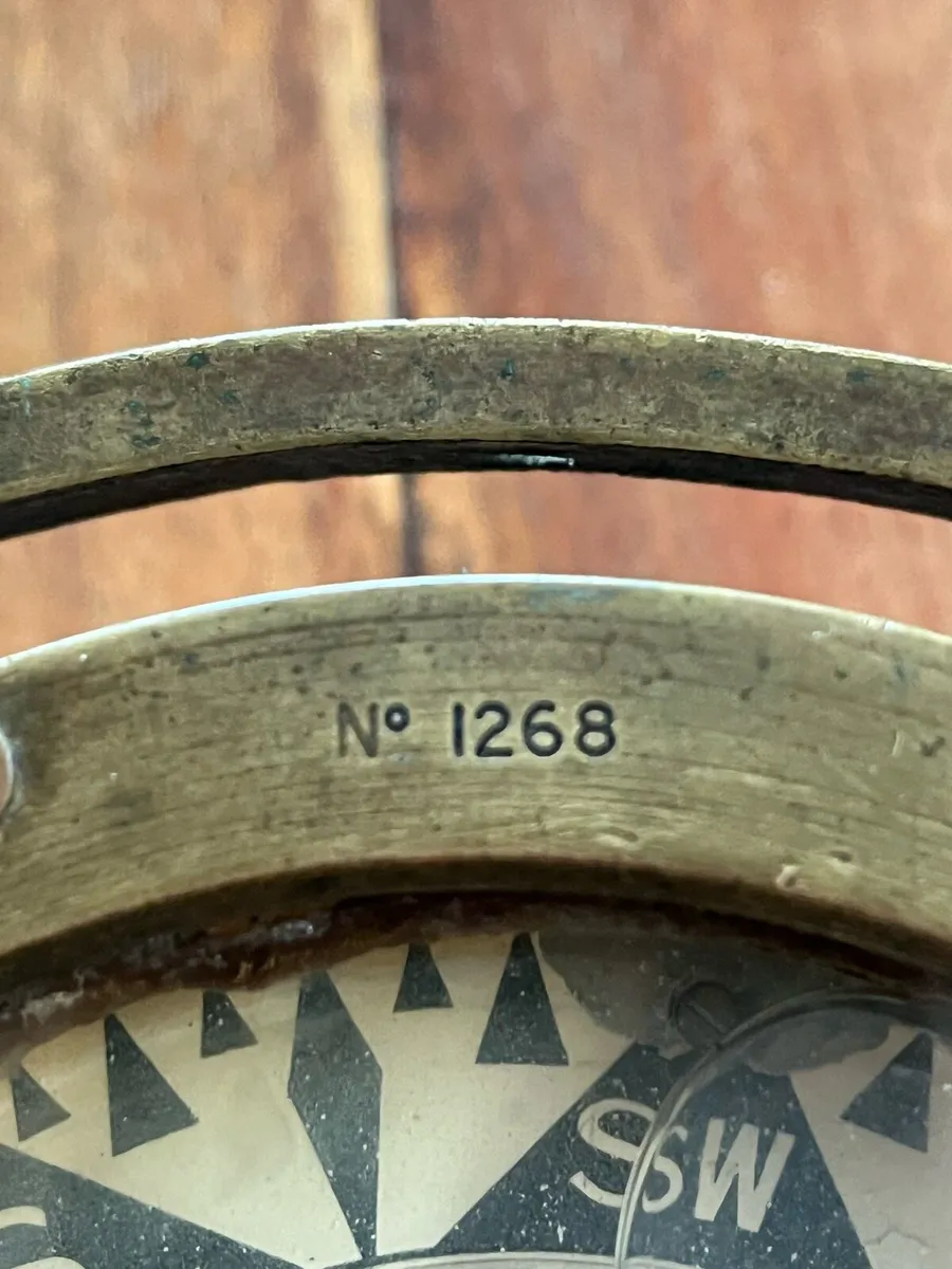 Vintage Brass Compass - Image 3