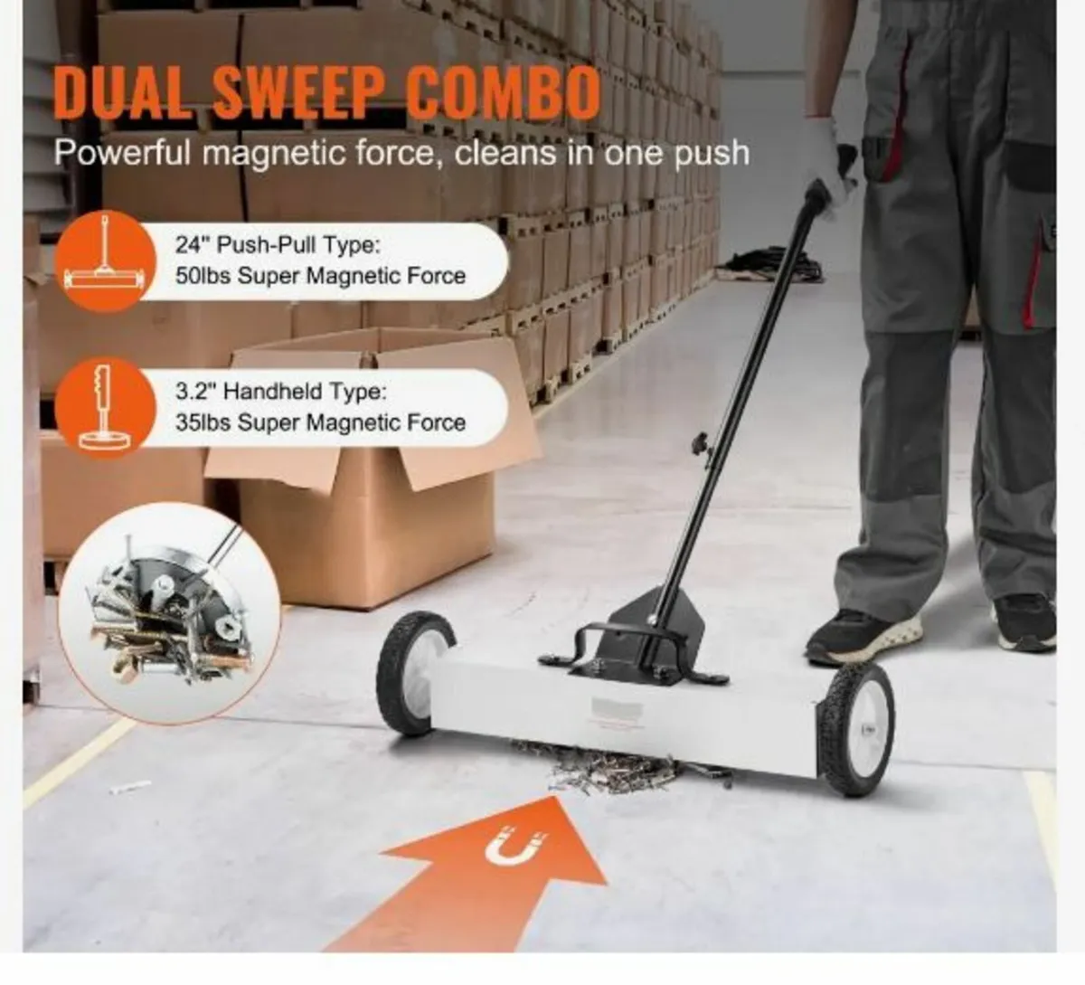 24-Inch Magnetic Sweeper with Wheels - Image 2