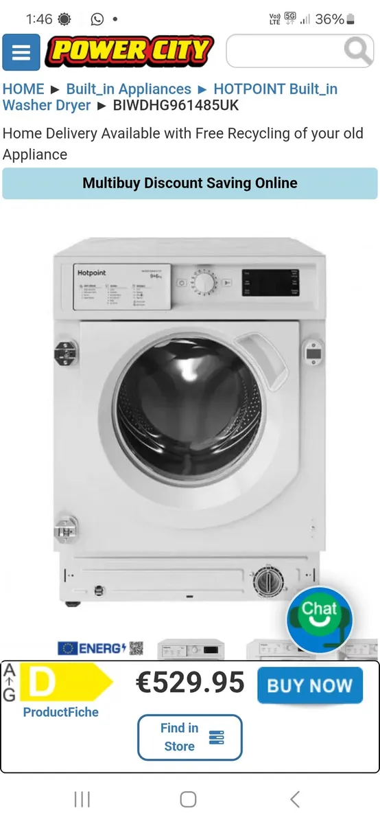 Hotpoint washer dryer - Image 4