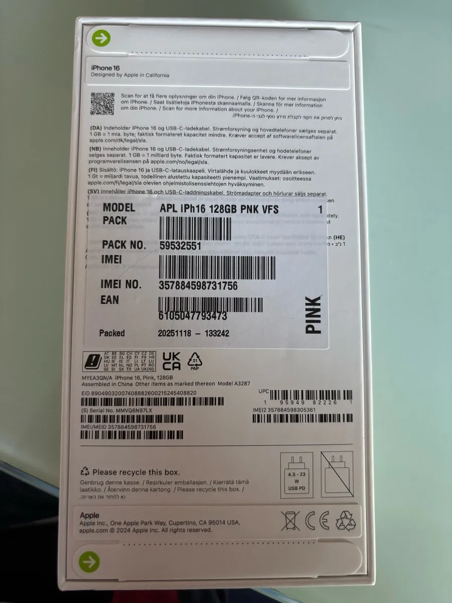 iPhone 16 Pink BRAND NEW - Image 2