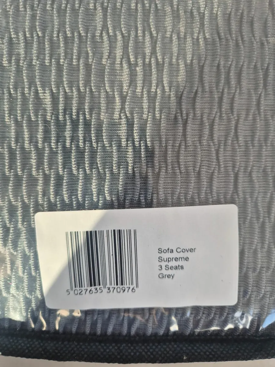 3 Seater Sofa Cover -Grey - Image 4