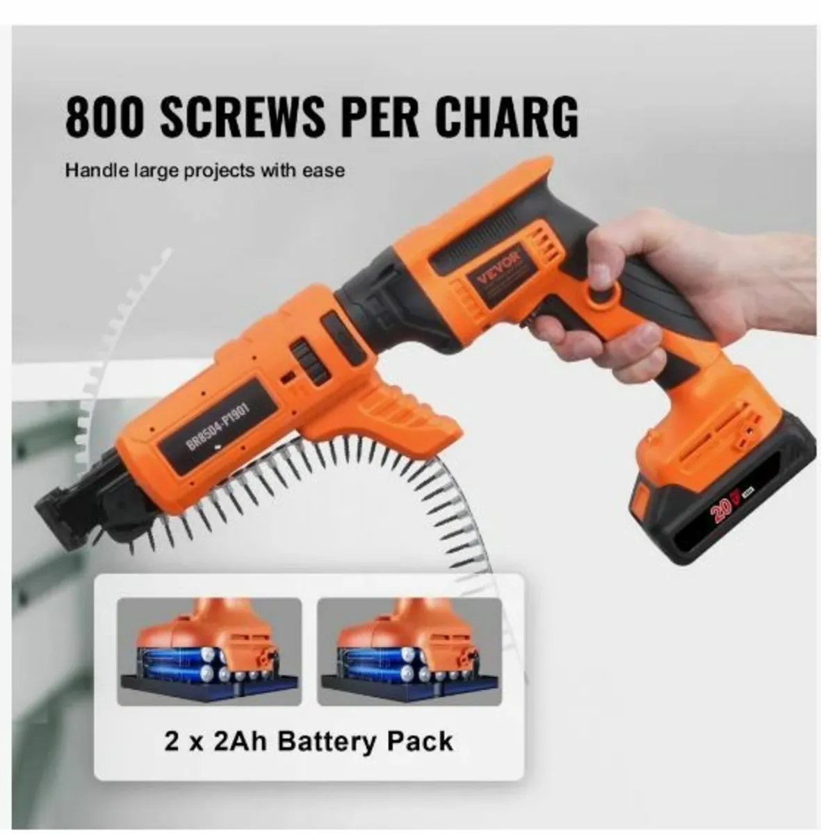 Drywall Screw Gun Auto-Feed, 20V - Image 2