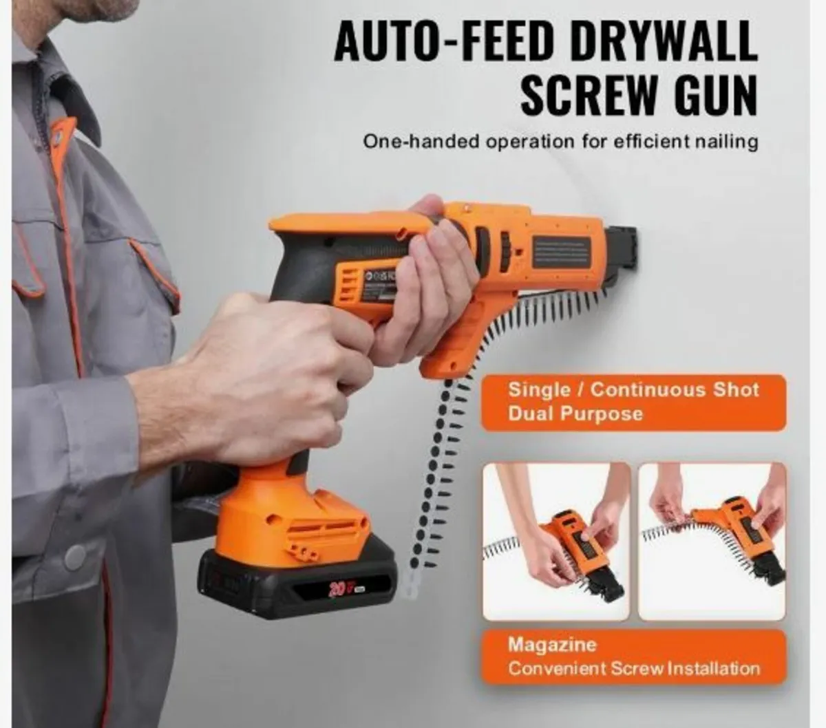 Drywall Screw Gun Auto-Feed, 20V - Image 3