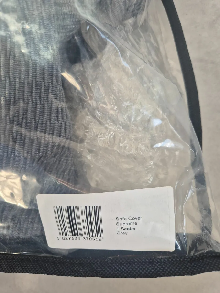 1 Seater/ Armchair Sofa Cover- Grey - Image 3