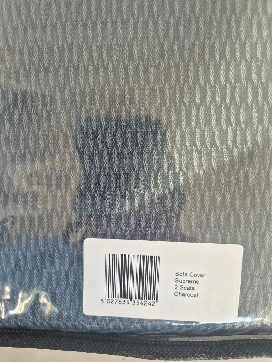 2 Seater Sofa Cover- Charcoal Grey - Image 3