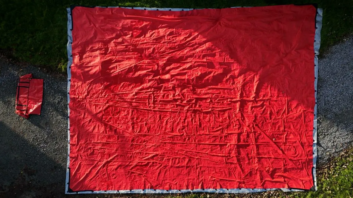 Red Stretch Tent For Sale - Image 4