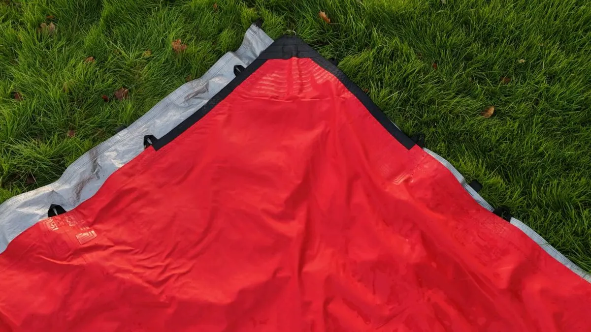 Red Stretch Tent For Sale - Image 1