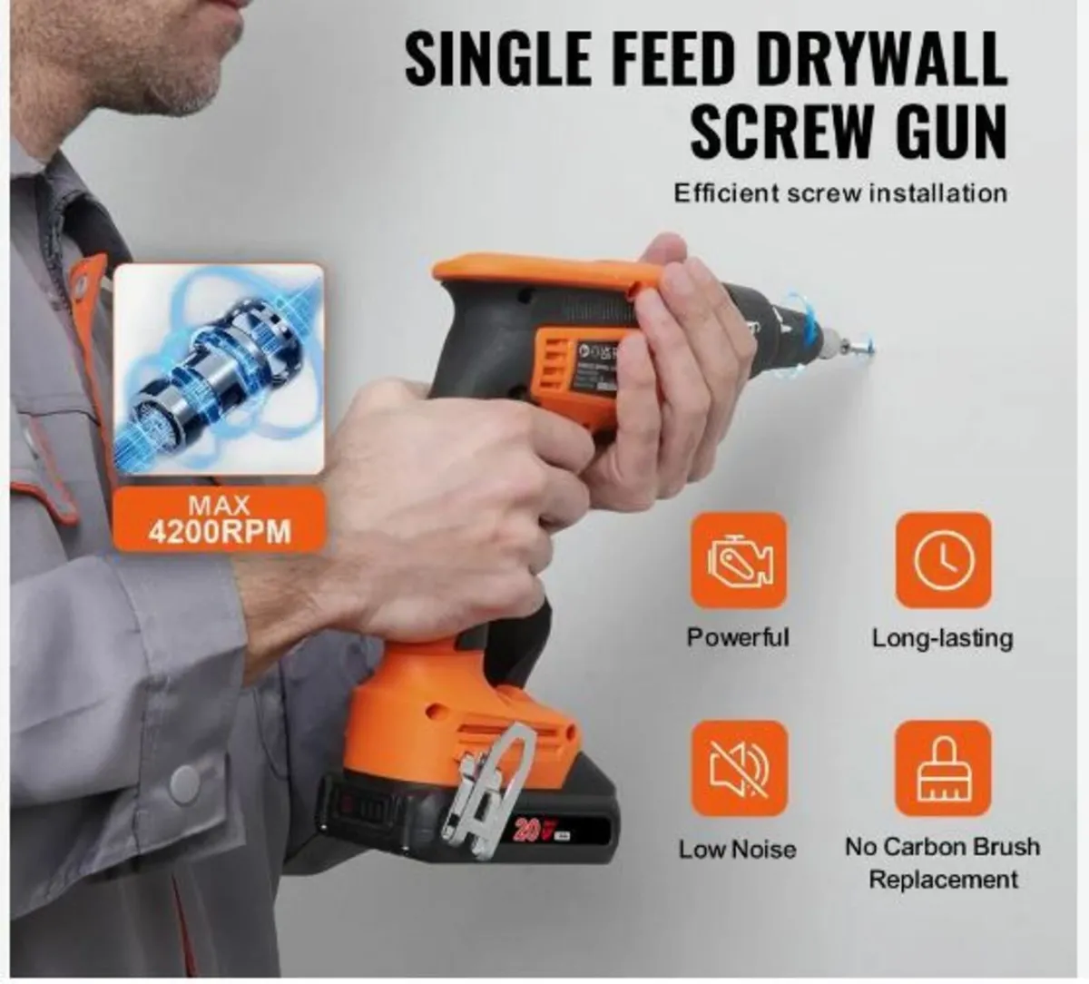 Drywall Screw Gun, 20V Max - Image 3