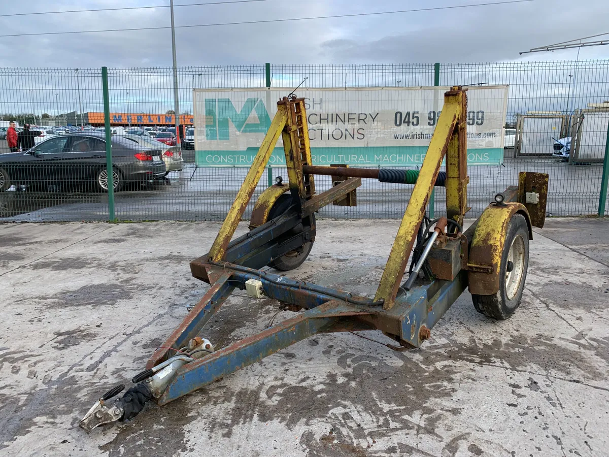 SINGLE AXLE CABLE TRAILER FOR AUCTION - NAAS - Image 1