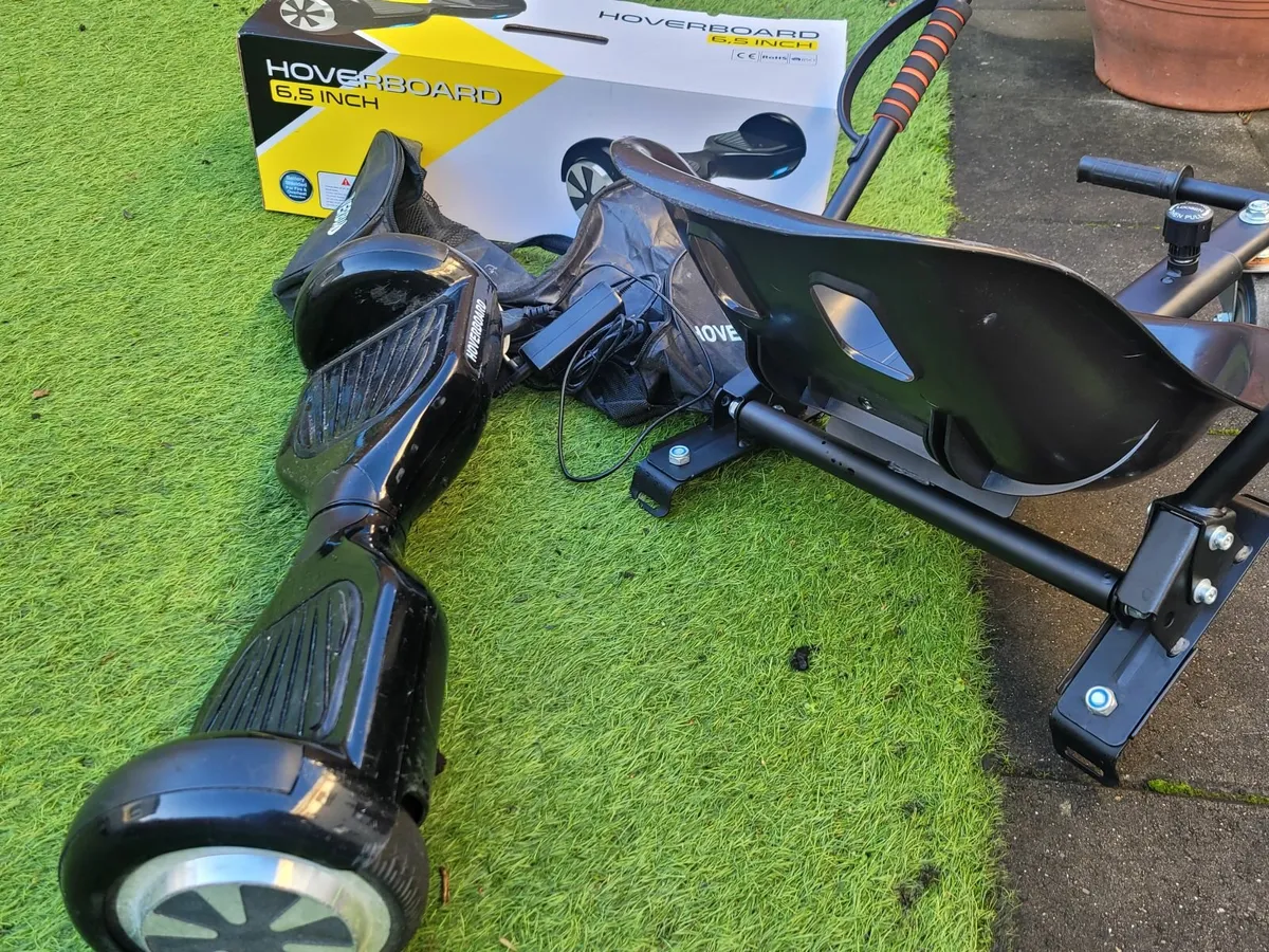 Hoverboard and Cart - Image 2