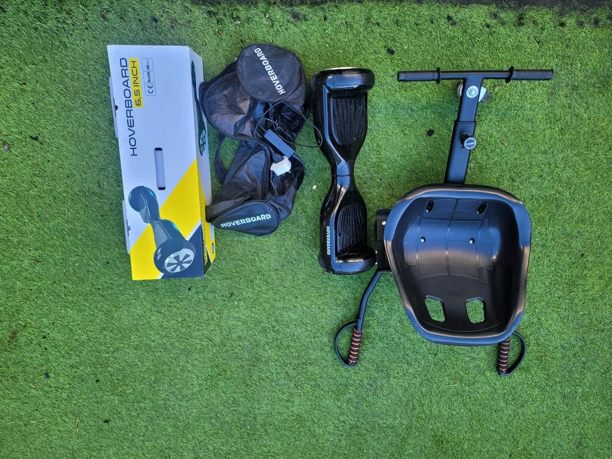 Hoverboard and Cart - Image 1